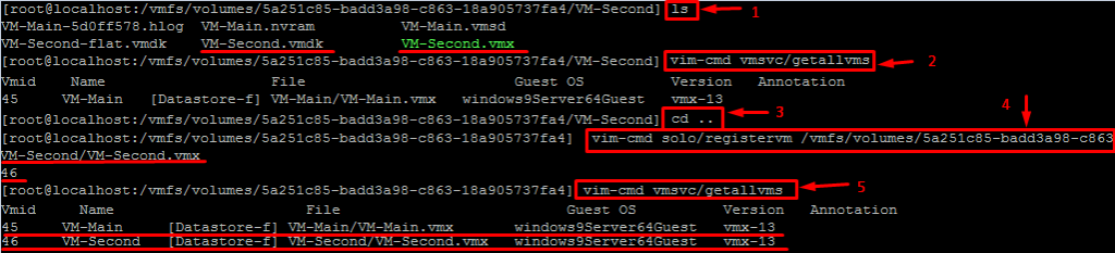 VM-Second codes