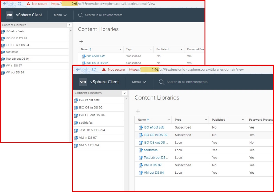 Manage Content Library from any vCenter Server instance connected to that PSC