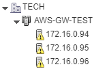 3-server cluster AWS-SG-TEST