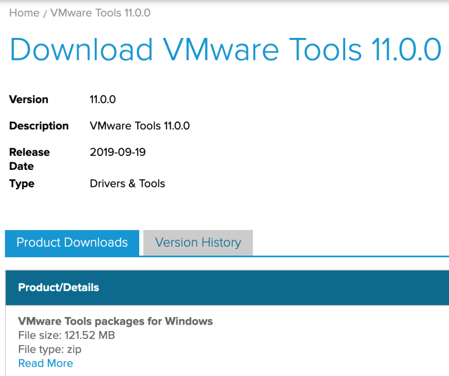 VMware Tools 11.0 