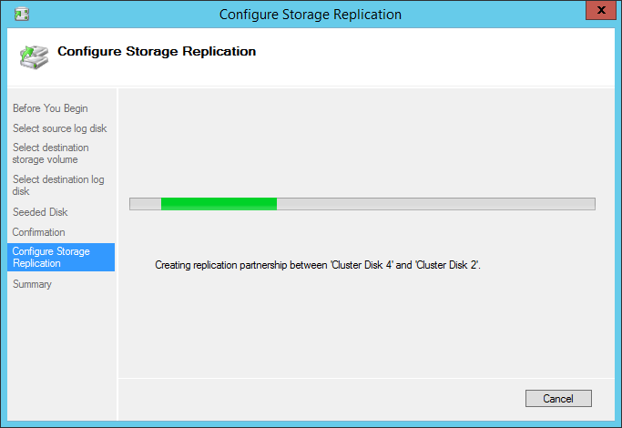 Configure Storage Replication