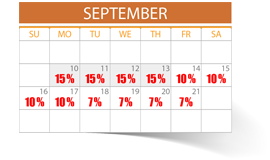 Massive Discounts in Countdown to Autumn