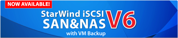 StarWind iSCSI SAN & NAS V6 with VM Backup