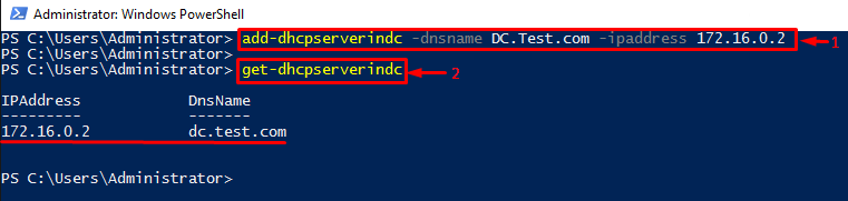 Add DHCP record in the domain