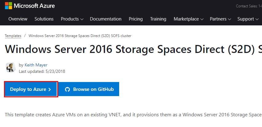 Windows Server 2016 Storage Spaces Direct (S2D) SOFS cluster