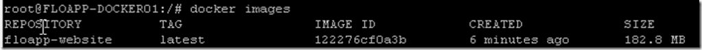 Docker image building command