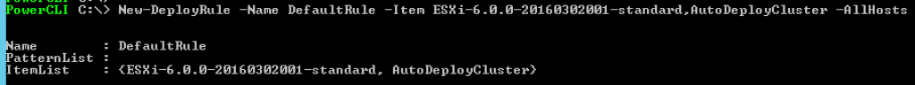 Deploy Rule using PowerCLI