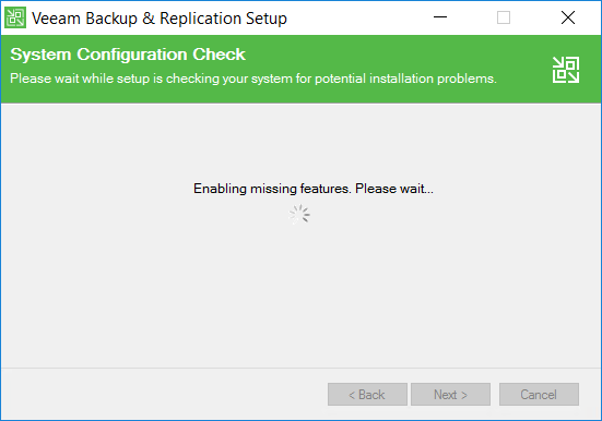 Veeam Backup and Replication System Configuration check