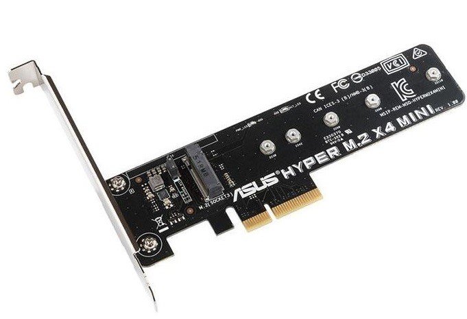 PCI-Express X4 ASUS HYPER M.2 X4 MINI CARD adapter