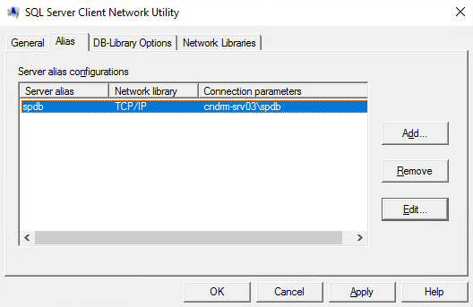 SQL Server Client Network Utility
