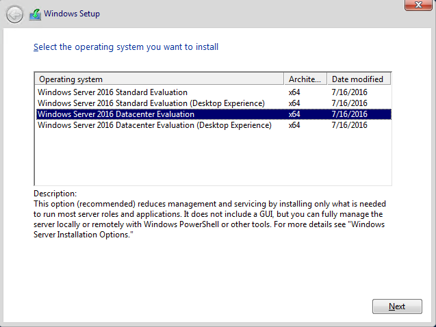 windows server 2016 standard preço