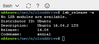 Azure Cloud Shell instance Ubuntu version
