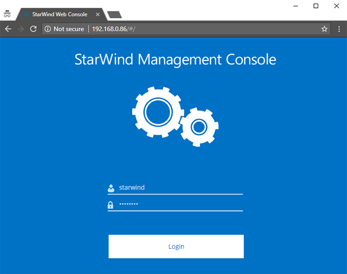 StarWind Management Console