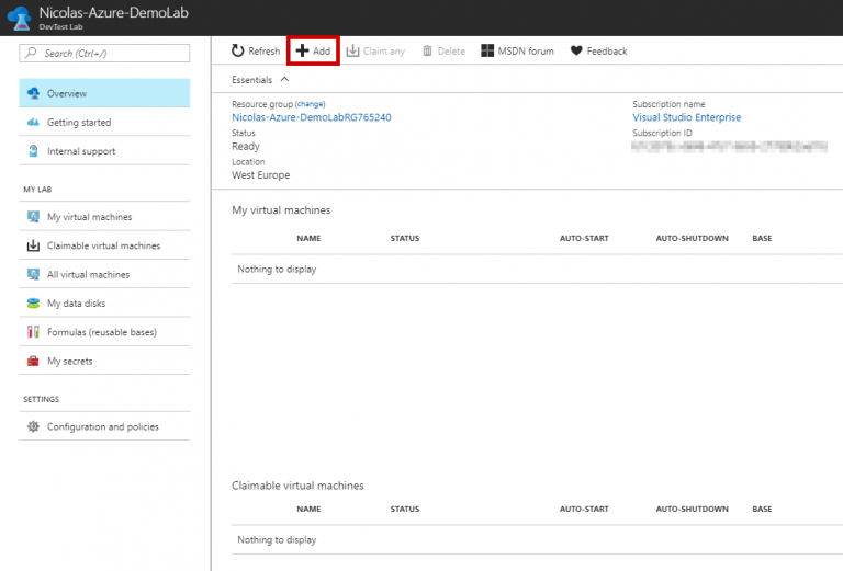 Azure DevTest Labs: How to use
