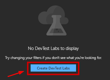 Azure Portal - Create DevTest Labs