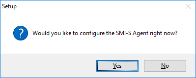 Configuring SMI-S agent in StarWind VSAN - Select Components - Setup Configure the SMI-Agent