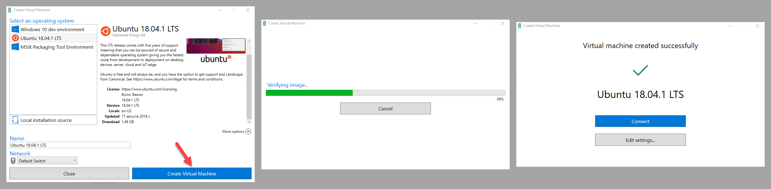 A quick test can get you up and running with Ubuntu Hyper-V VM just in a few clicks 