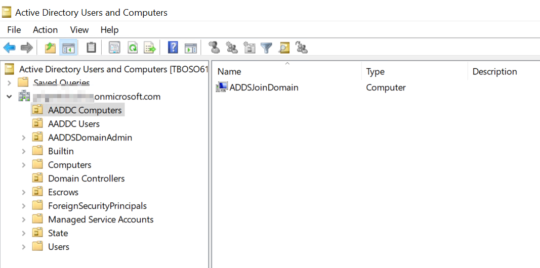 Domain joined computers