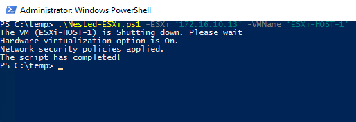 Administrator Windows powerShell