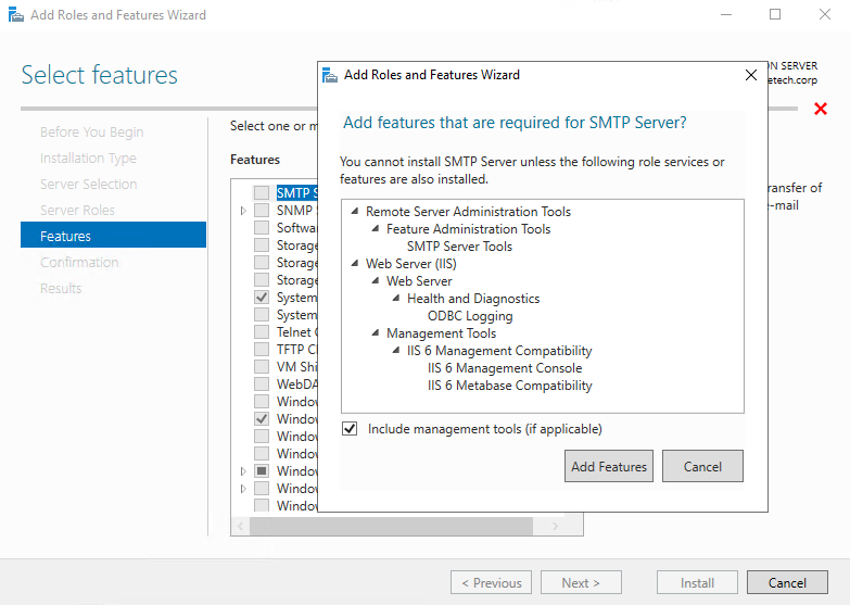 Preparing the SMTP Server virtual machines
