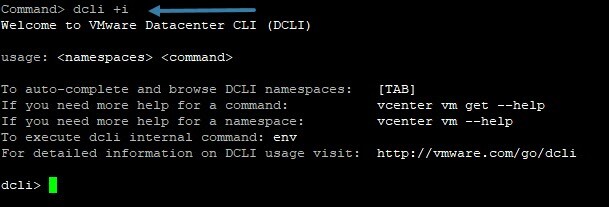 VMware Datacenter CLI – DCLI