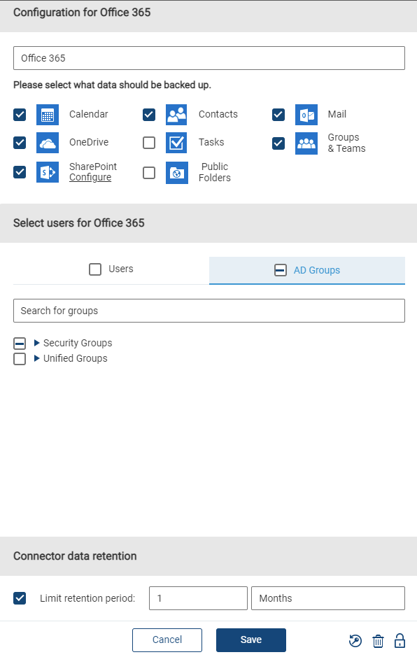 Configurations for Office 365