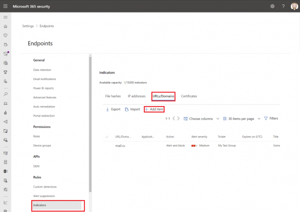 Defender Url Filtering How to to filter Web Content