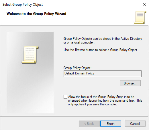 Group Policy Object - Finish 