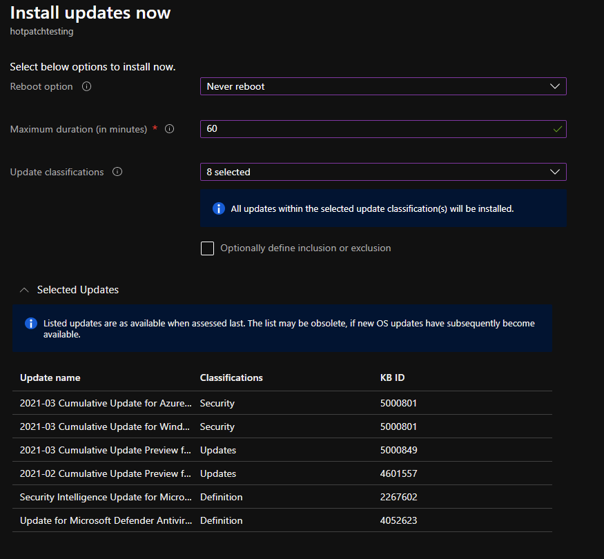 Microsoft Server Operating System Preview - Guest + host updates | Go to Hotpatch - reboot option