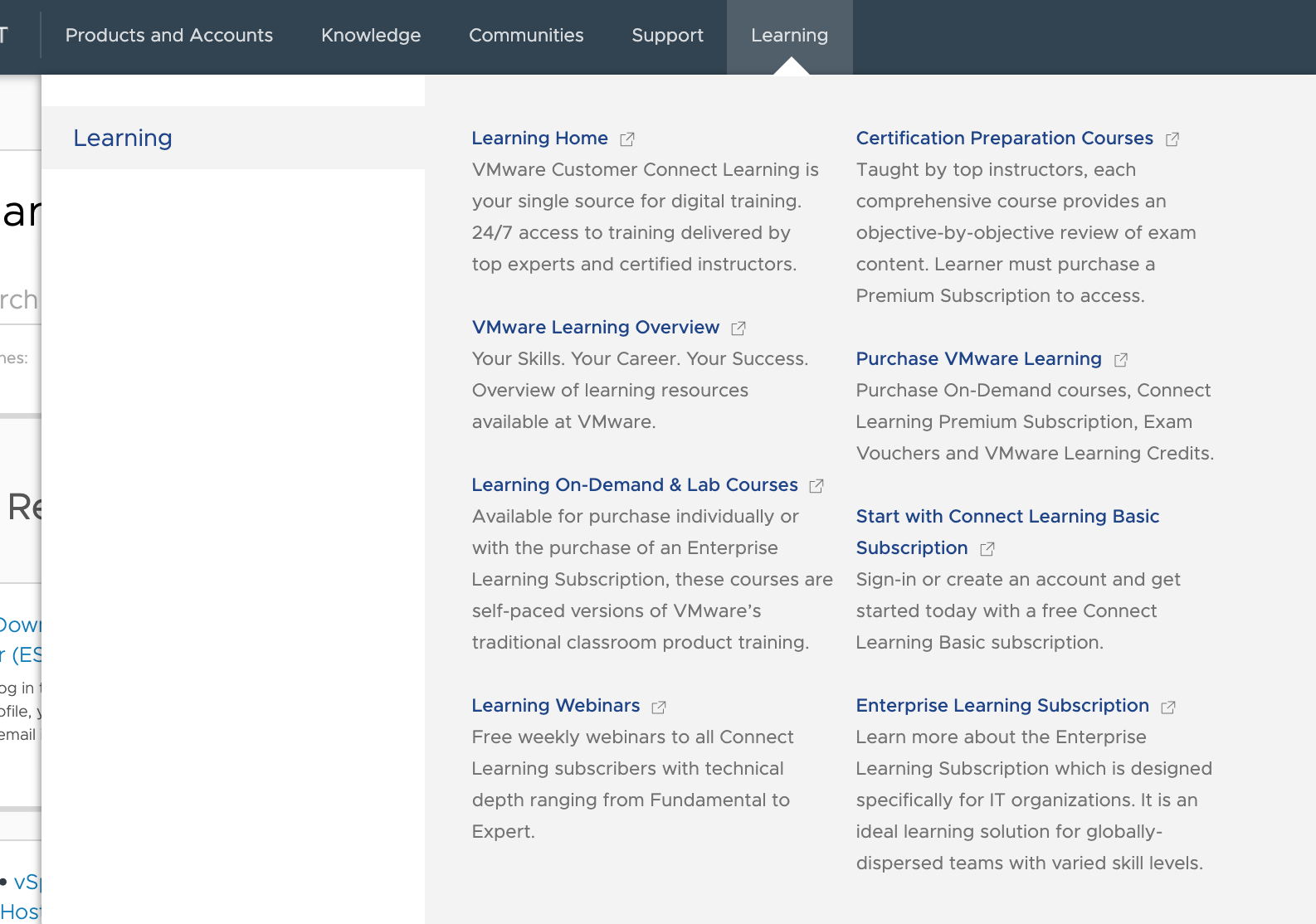VMware Learning Zone resources