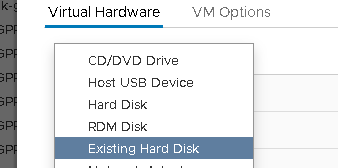Existing Hard Disk