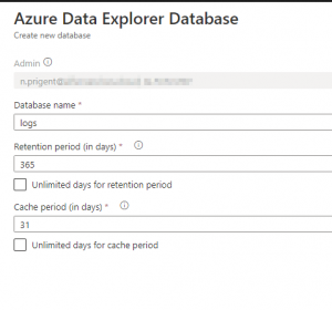 Store Microsoft Sentinel Logs via Azure Data Explorer