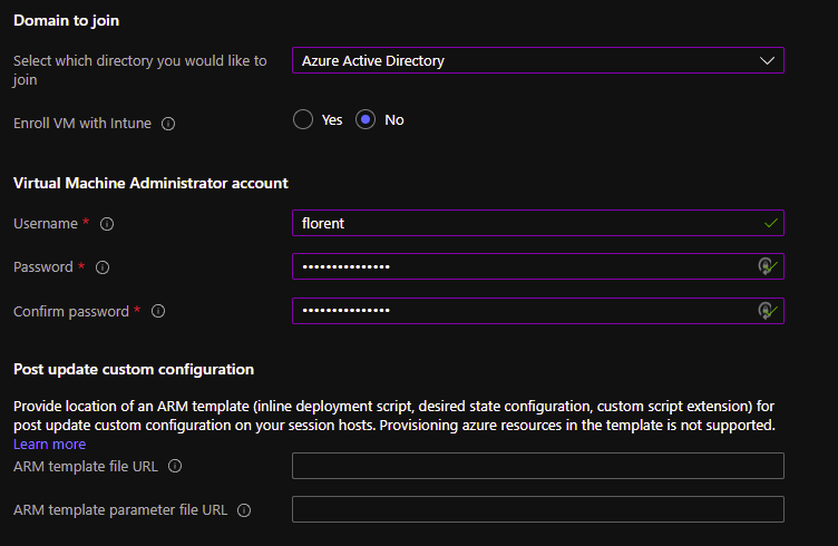 Choose Azure AD instead of Active Directory