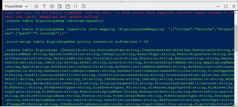 Store Microsoft Sentinel Logs via Azure Data Explorer