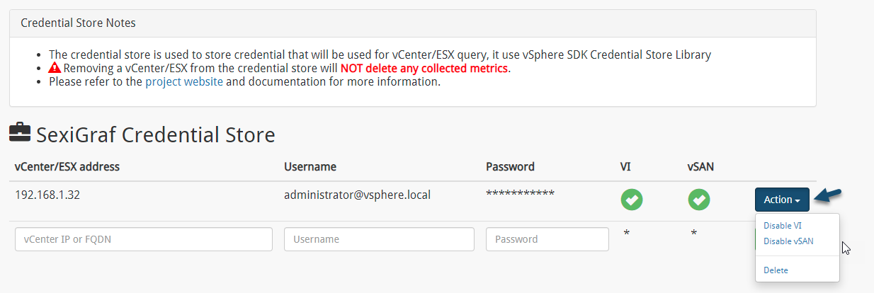 Add your vCenter Server Credentials here and activate the VI and VSAN