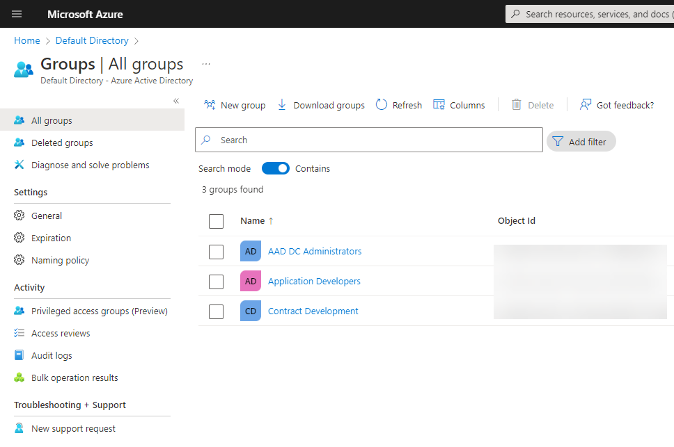 Dev Box takes advantage of Azure Active Directory groups for role-based access