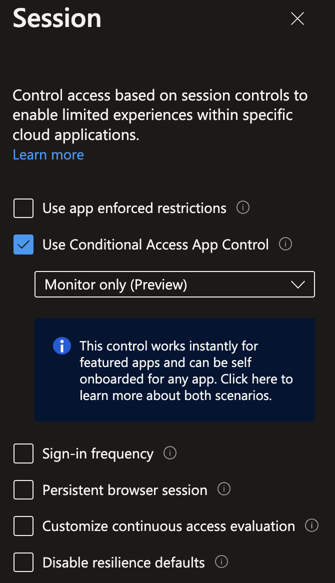 Use Conditional Access App Control to Monitor