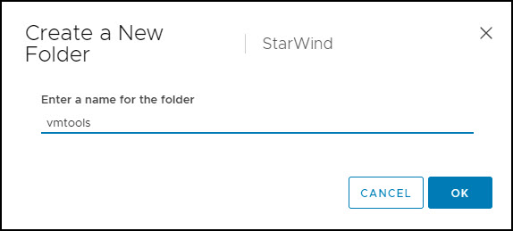 Create a new folder on your shared datastore - img Create a new folder on your shared datastore