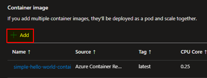 Add another container image
