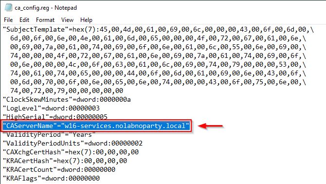 CAServerName
