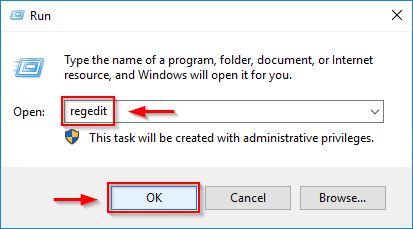 Now run the regedit command to export the registry key