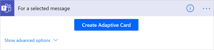Create adaptive card
