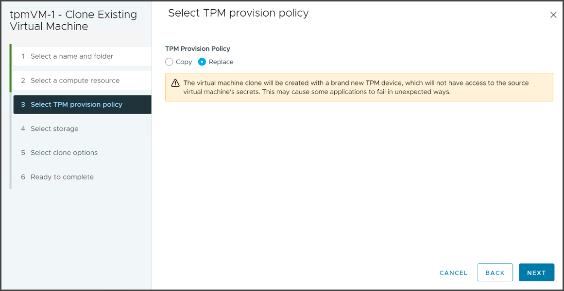 TPM Provision policy for Windows 11 VMs