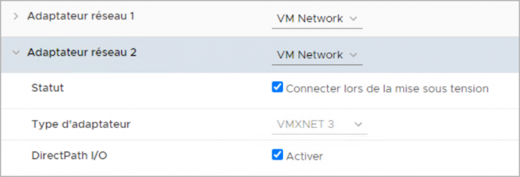 VMware vCenter | Confirming a network card