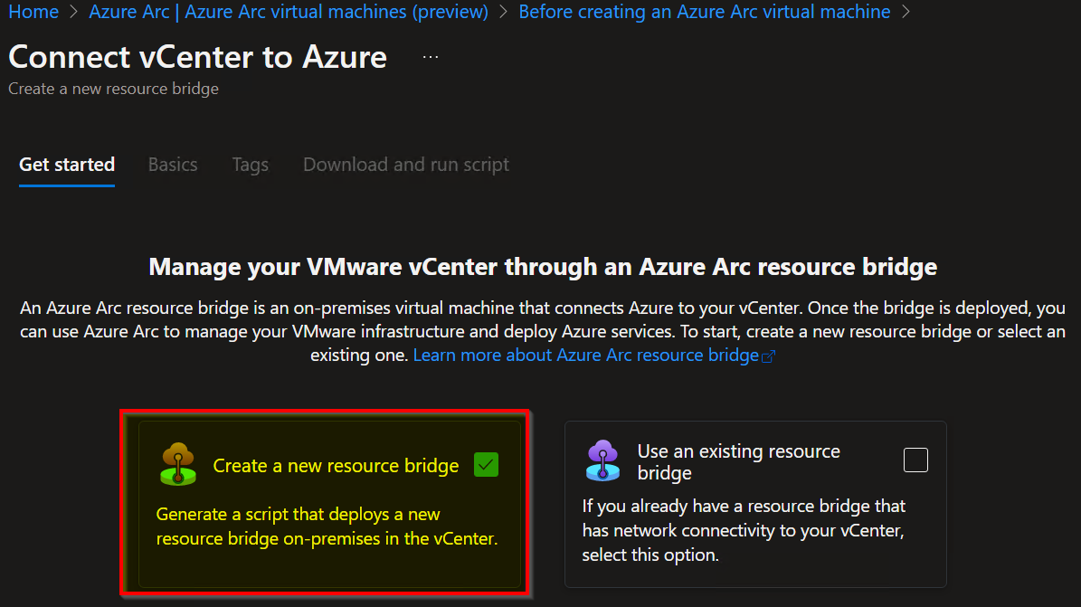 Azure Arc | Connect vCenter to Azure