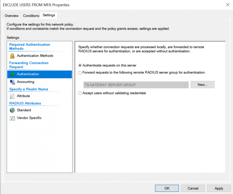 Exclude Users with VPN or RDGW Access from Azure
