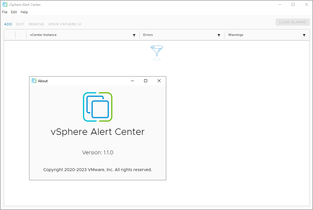 vSphere Alert Center 1.1 New modern UI