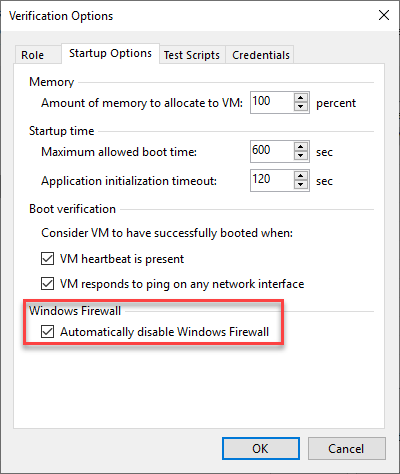 Windows Firewall network connection before launching them in a virtual test lab