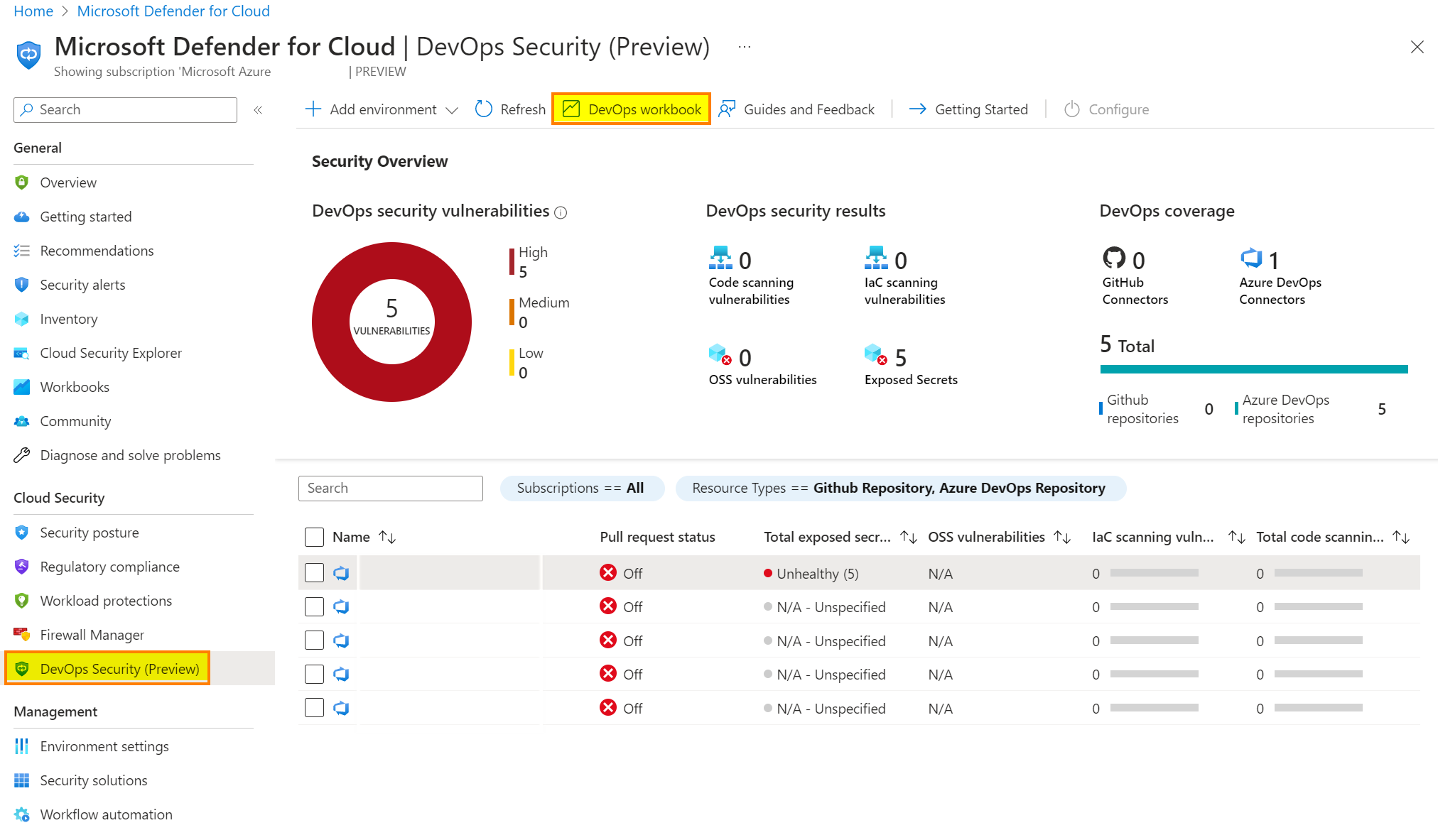 Enable Microsoft Defender For DevOps With Azure
