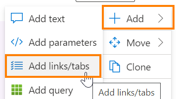 We can build tabs very simply using the following option